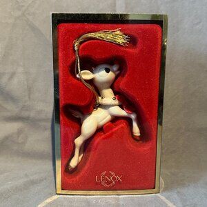 Vintage Retired Lenox 2002 Rudolph Ornament NIB